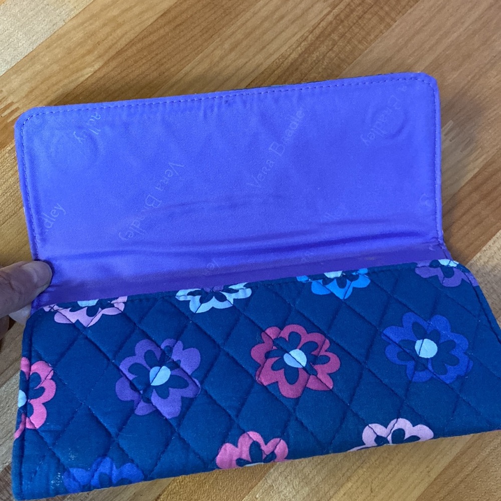 Vera Bradley Blue Floral Wallet